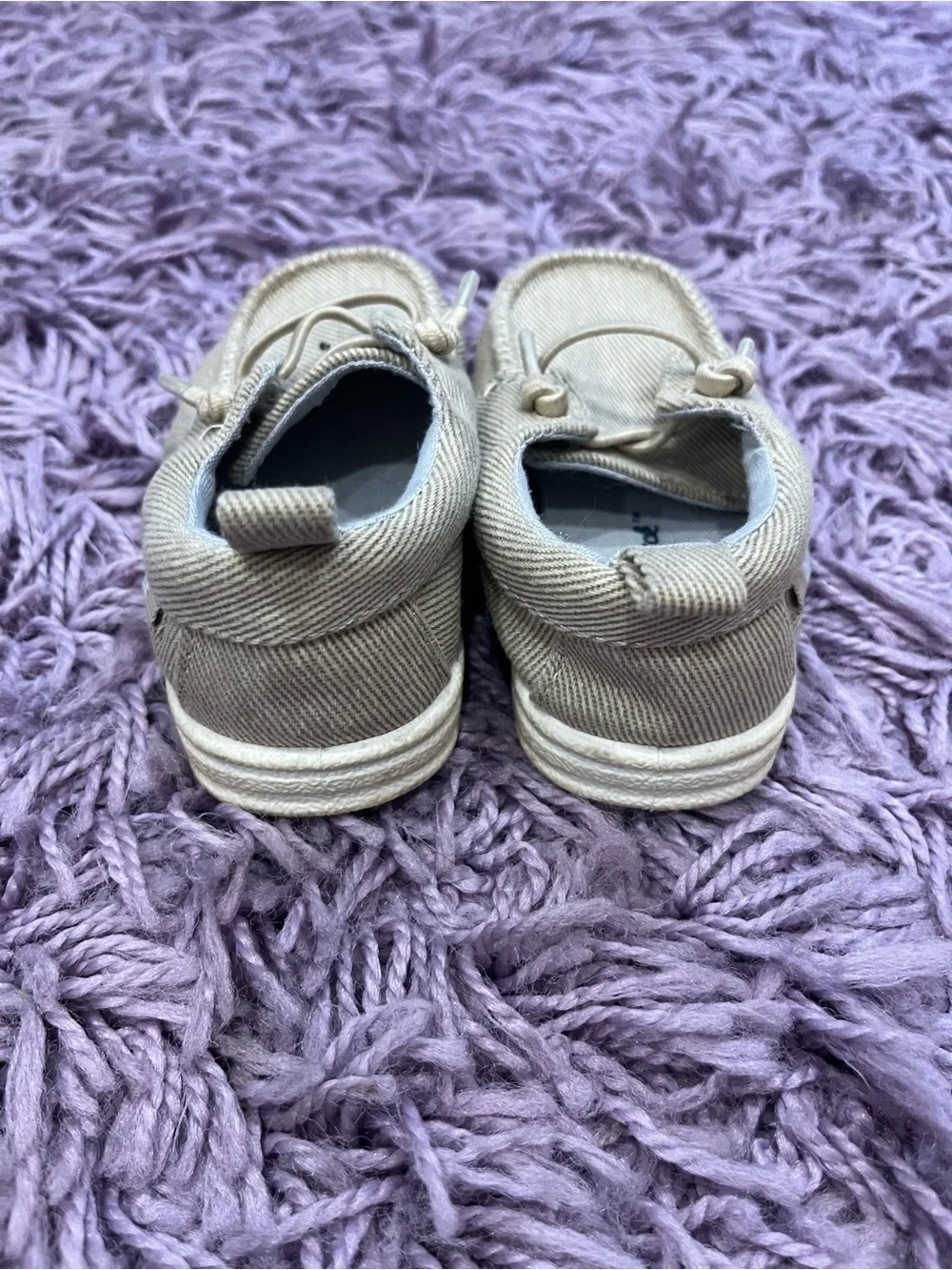 Cat & Jack Beige/Tan Kids Slip-On Boat Shoes